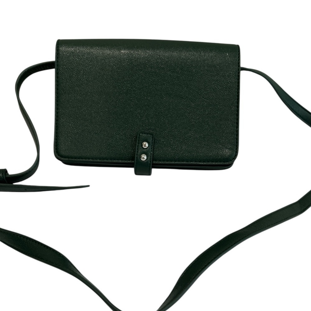 Forever 21 Elegant Green Leather Crossbody Bag